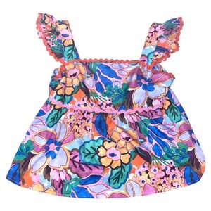 THML Women's Large Floral Print Cami Top